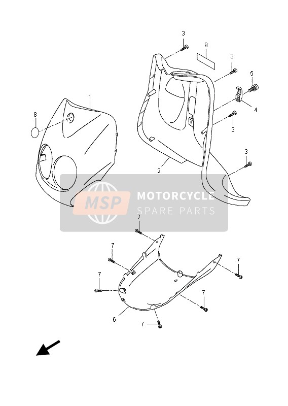 Yamaha YN50F 2013 Leg Shield for a 2013 Yamaha YN50F